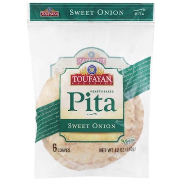 Toufayan Bakeries Pita, Sweet Onion, Hearth Baked