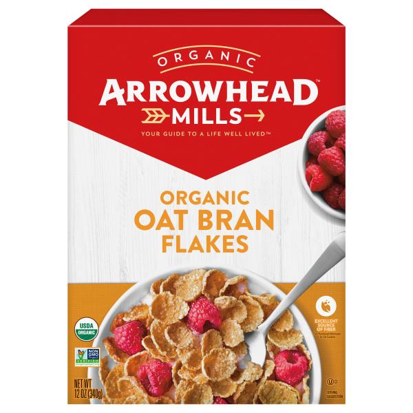 Arrowhead Mills Cereal, Organic, Oat Bran Flakes Publix Super Markets