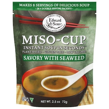 Edward & Sons Miso-Cup Savory with Seaweed Instant Soup
