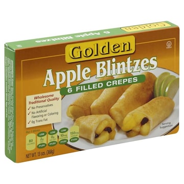 Golden Blintzes, Apple, Filled Crepes
