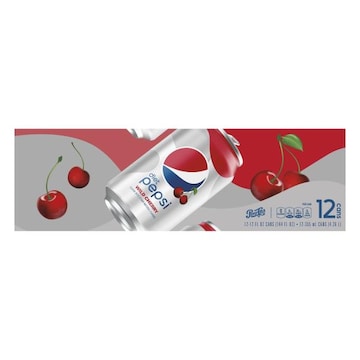 Pepsi-Cola Diet Diet Pepsi Soda Wild Cherry Cola 12 Fl Oz 12 Count