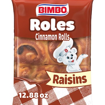 Bimbo Cinnamon Rolls with Raisins, 6 count, 12.88 oz