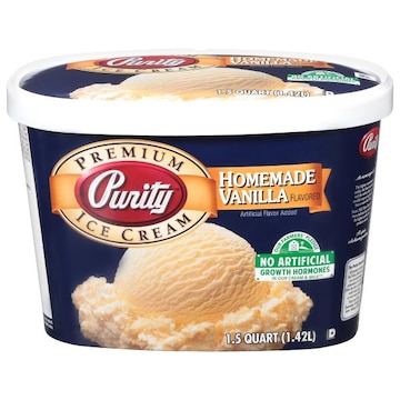 Purity Ice Cream, Premium, Homemade Vanilla Flavored