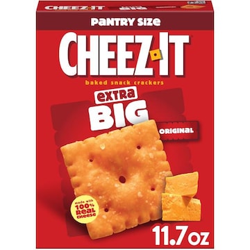 Cheez-It Cheese Crackers Extra Big, Baked Snack Crackers