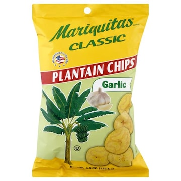 Mariquitas Plantain Chips, Garlic, Classic