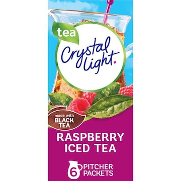 Crystal Light Raspberry Iced Tea Naturally Flavored Powdered Drink Mix