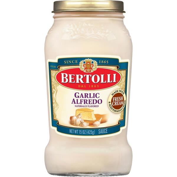Bertolli Garlic Alfredo Sauce with Aged Parmesan Cheese, Authentic