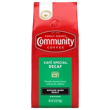 Community Coffee Coffee, Ground, Medium-Dark Roast, Cafe Special Decaf
