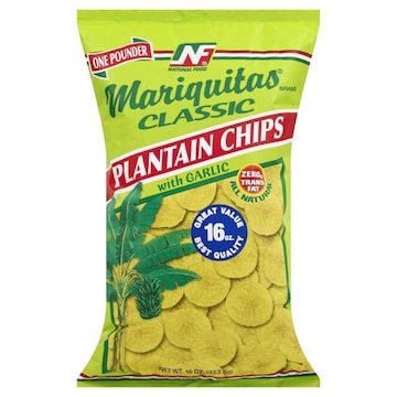 Mariquitas Classic Plantain Chips, with Garlic