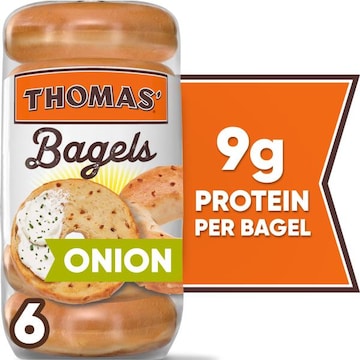 Thomas' Onion Bagels, 6 count, 20 oz