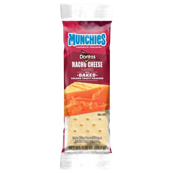 Munchies Sandwich Crackers, Doritos, Nacho Cheese Flavored Publix