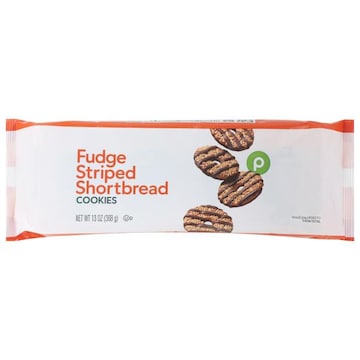 Publix Cookies, Fudge Striped Shortbread