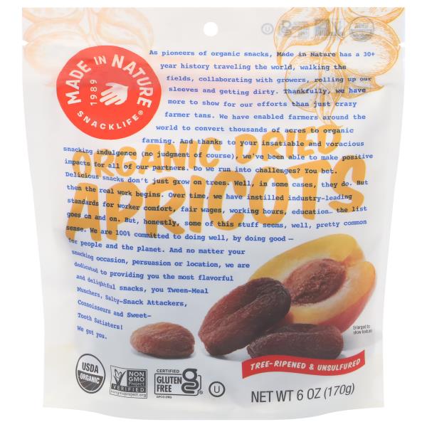 Made in Nature Snacklife Apricots, Organic, Dried Publix Super Markets