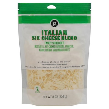 Publix Six Cheese Italian Fancy, Shredded Cheese