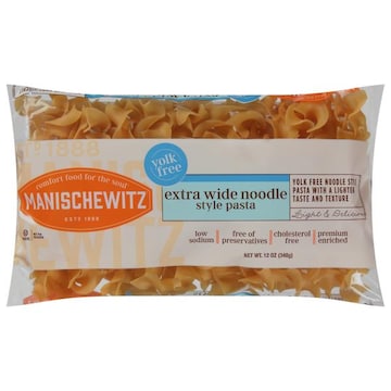 Manischewitz Noodle Style Pasta, Yolk Free, Extra Wide