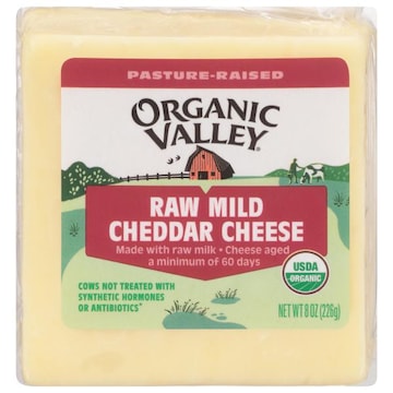 Organic Valley Cheese, Cheddar, Raw Mild