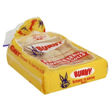 Bunny Rolls, Enriched, Brown 'N Serve