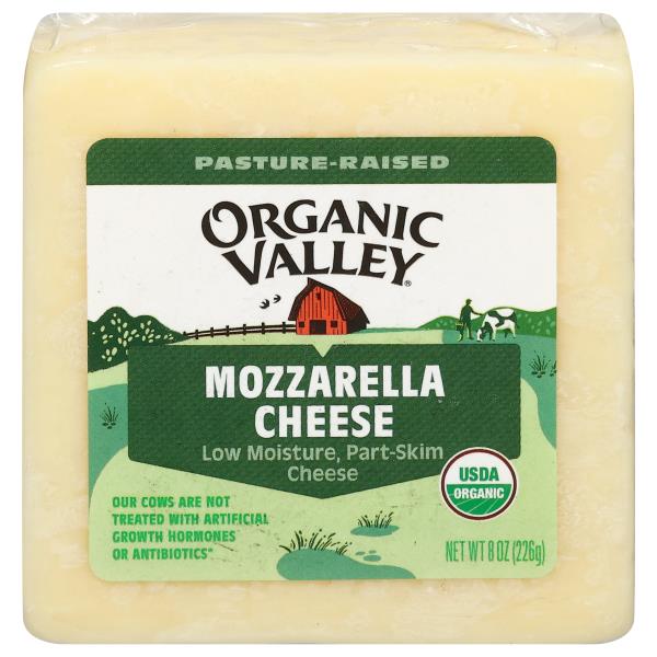 Organic Valley Cheese, Mozzarella, PartSkim, Low Moisture Publix