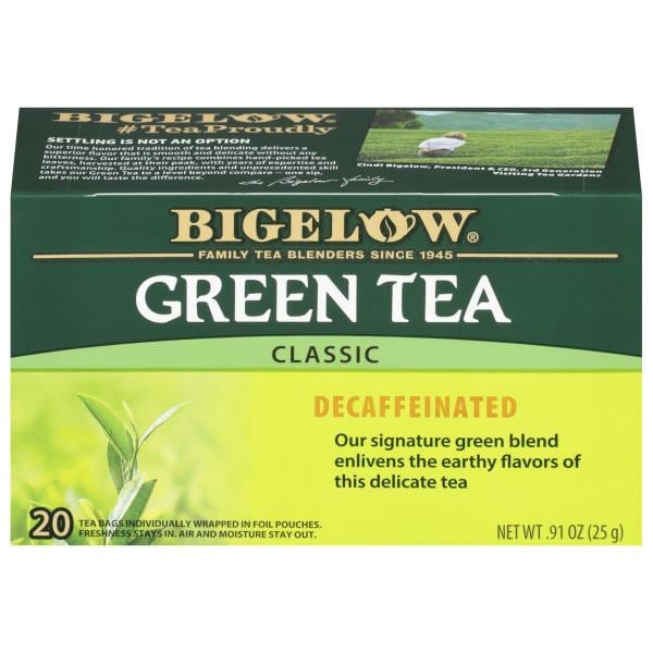 Bigelow Green Tea, Classic, Decaffeinated, Tea Bags | Publix Super Markets