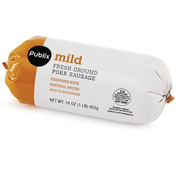 Publix Mild Pork Sausage Roll