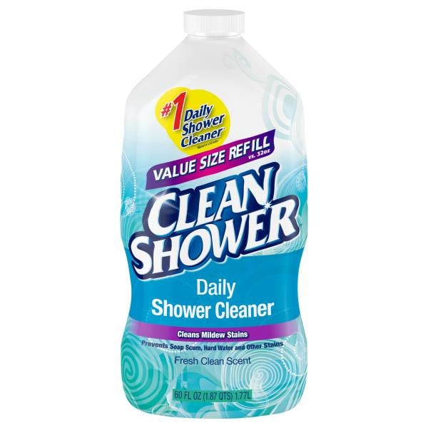 Clean Shower Fresh Clean Scent Daily Shower Cleaner Value Size Refill, 60  fl oz