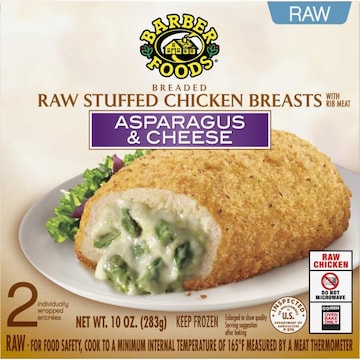 Barber Foods Barber Foods® Stuffed Chicken Breasts Asparagus Cheese, 2 Count