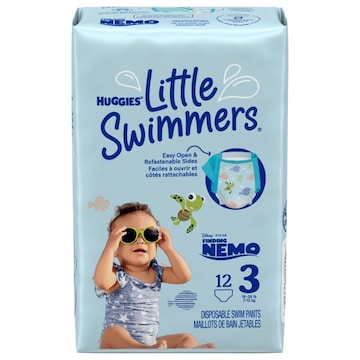 Huggies Little Swimmers Swim Pants, Disposable, Finding Nemo, Size 3 (16-26 lb)