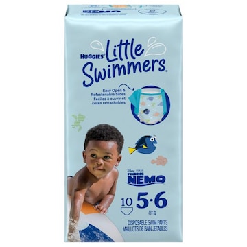 Huggies Little Swimmers Swim Pants, Disposable, Finding Nemo, Size 5.6 (32+ lb)