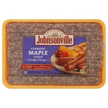 Johnsonville Breakfast Sausage, Vermont Maple Syrup