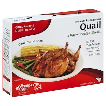 Manchester Farms Quail, Premium, Preseasoned