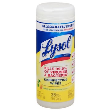 LYSOL® Disinfecting Wipes, Lemon & Lime Blossom Scent