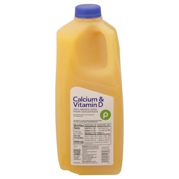 Publix Orange Juice, with Calcium from Concentrate