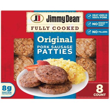 Jimmy Dean Pork Sausage Patties, Fully Cooked, Original