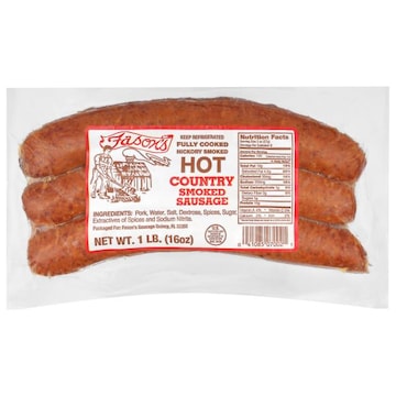 Fason's Country Hot Hickory Smoked Smoked Sausage
