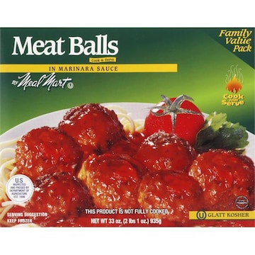 Meal Mart Meat Balls, in Marinara Sauce, Family Value Pack