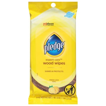 Pledge Expert Care Lemon Wood Wipes