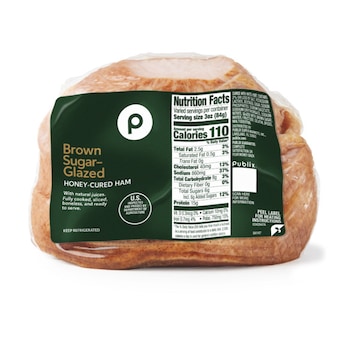 Publix Spiral-Sliced Ham, Half,Boneless Brown Sugar Glazedsmoked,Fully Cooked