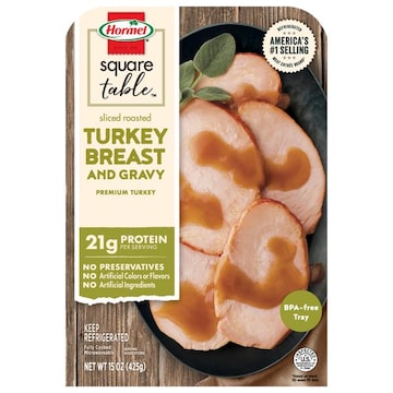 Hormel Square Table Turkey Breast & Gravy, Sliced Roasted