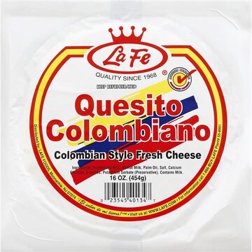 La Fe Cheese, Fresh, Colombian Style