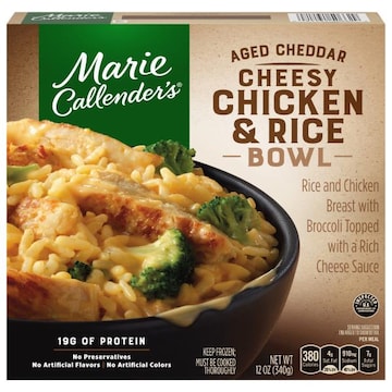 Marie Callender's Cheesy Chicken & Rice Bowl, Aged Cheddar
