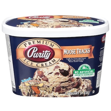 Purity Ice Cream, Premium, Moose Tracks