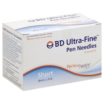 BD Pen Needles, Ultra-Fine, Universal Fit, Short