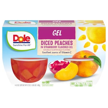 Dole Peaches, Diced, Gel