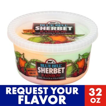 Blue Bell Sherbet Quarts, Assorted Flavors