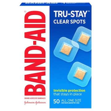 Band-Aid Bandages, Adhesive, Clear Spots, All One Size