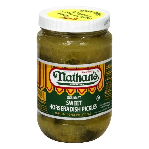 Nathan's Sweet Horseradish Pickles, Gourmet Publix Super Markets