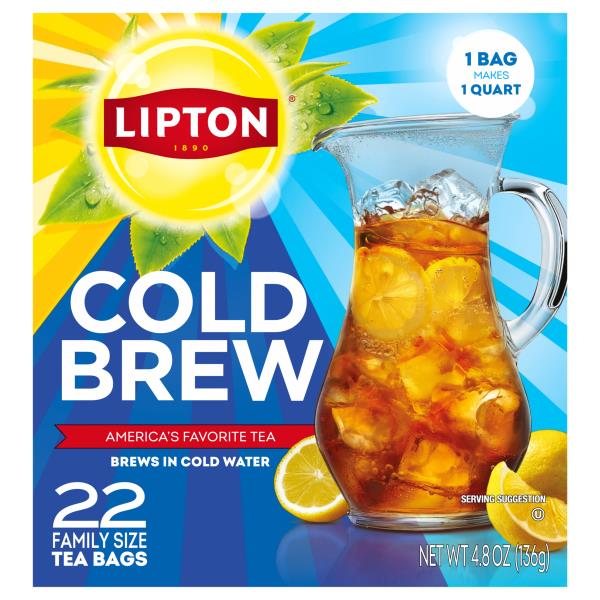 Lipton ColdBrew Iced Tea, Family Size Tea Bags Publix Super Markets