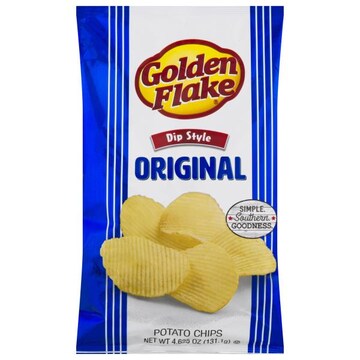 Golden Flake Potato Chips, Original, Dip Style