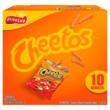 Cheetos Cheese Flavored Snacks, Crunchy, 10 Bags