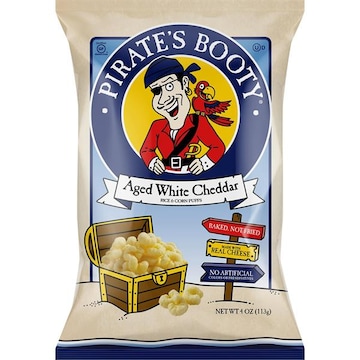 Pirate's Booty Rice & Corn Puffs, Aged White Cheddar